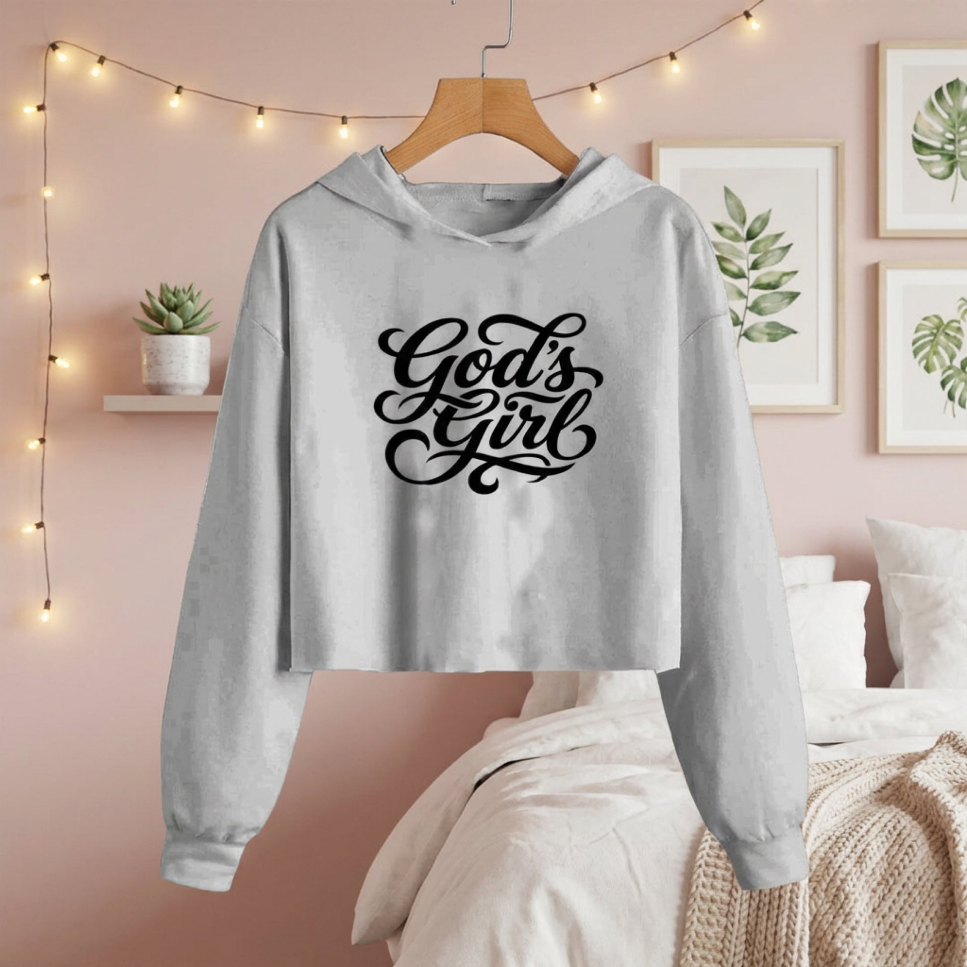 God's Girl Cropped Hoodie